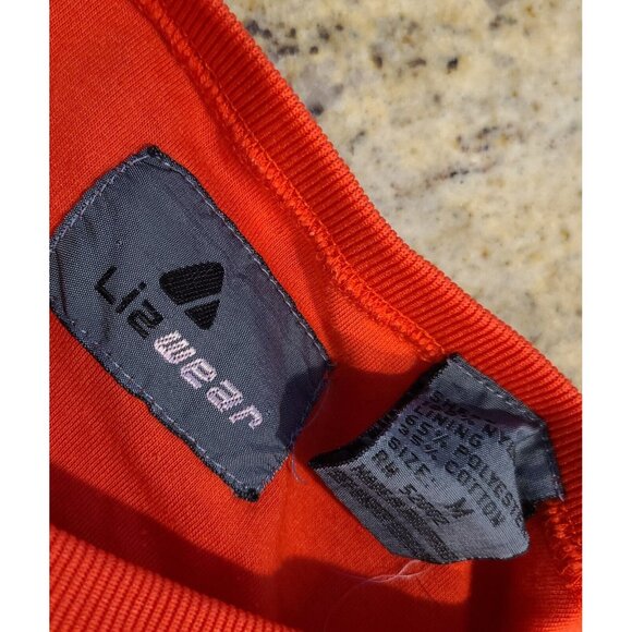 Vintage Lizwear Women Sz M Red Yellow Nylon Sweatshirt Wonder Women Marvel Vibes - Picture 7 of 15